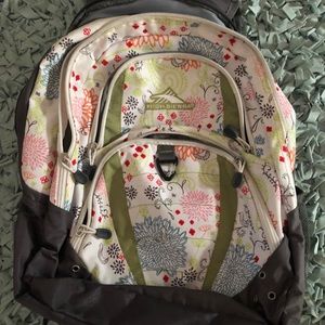 HIGH SIERRA floral backpack